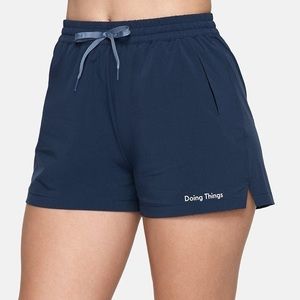 Navy blue doing things shorts